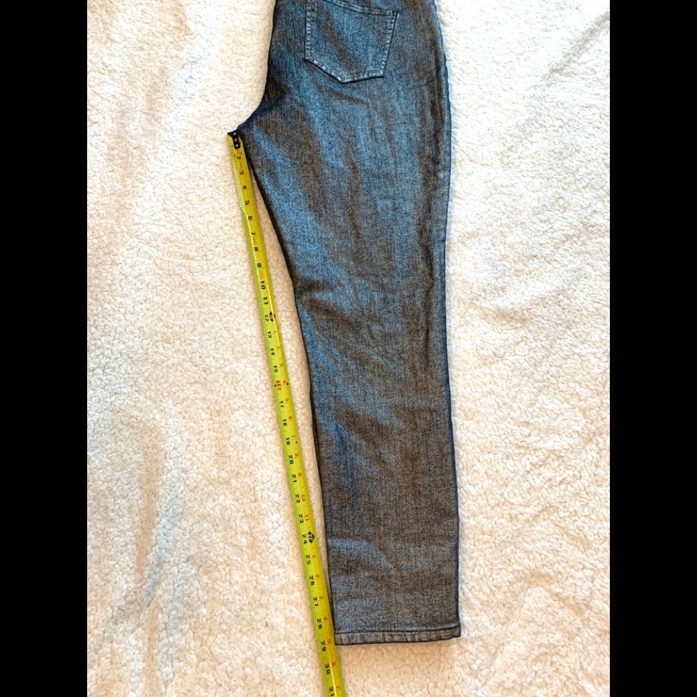NWT Silver Black Metallic Skinny Jeans Grange - Picture 8 of 9